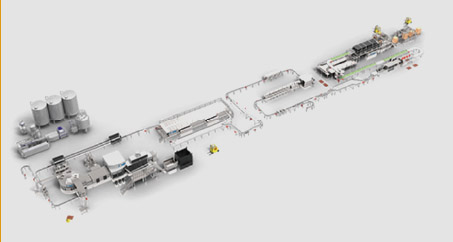 果汁(熱)灌裝生產(chǎn)線